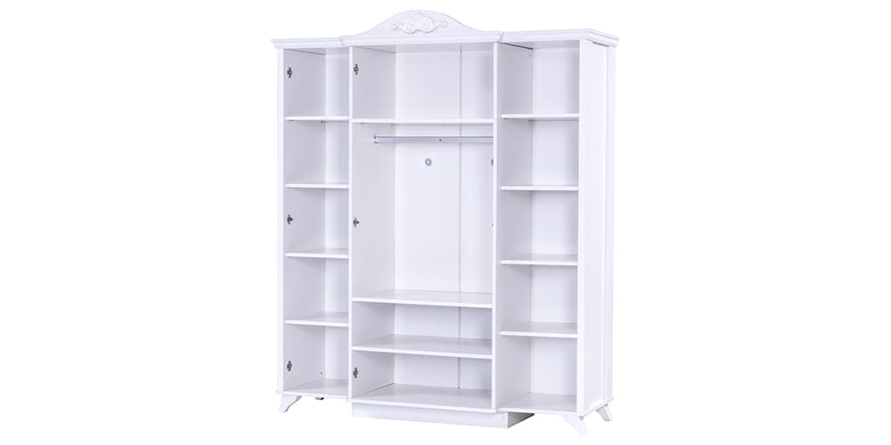 Ensemble chambre complète pour fille "Reyna" style romantique en blanc