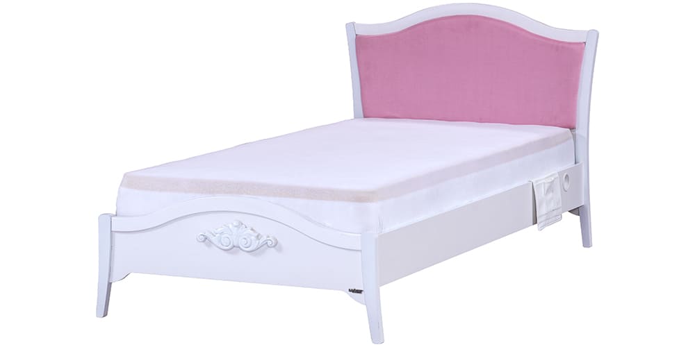 Ensemble chambre complète pour fille "Reyna" style romantique en blanc