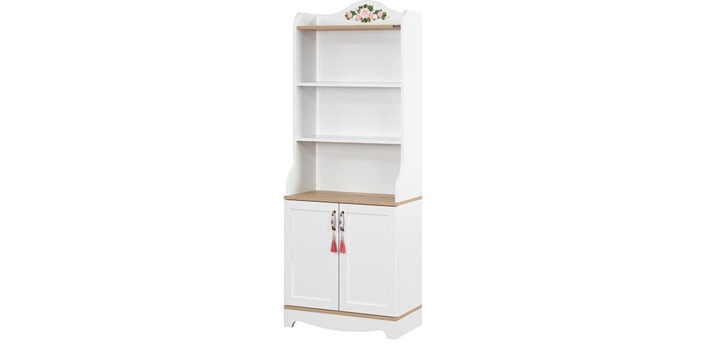 Chambre complète pour filles "Marbella" en blanc et bois clair