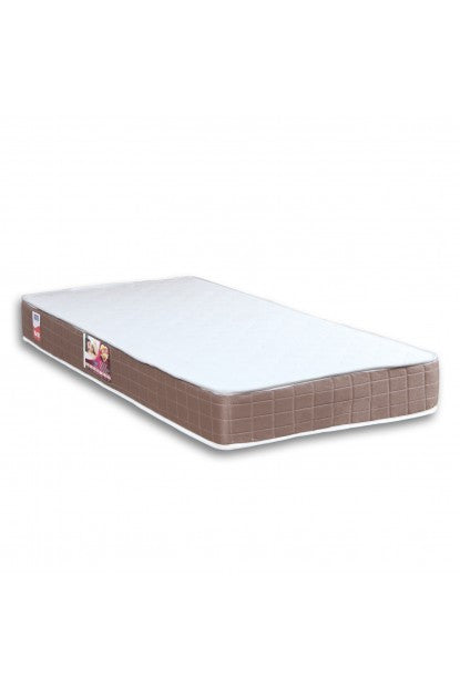 Lit simple en forme de voiture de sport F1 rouge, matelas inclus.